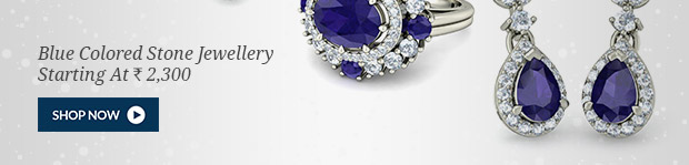 Blue Colored Stone Jewellery Starting At INR 2,300.